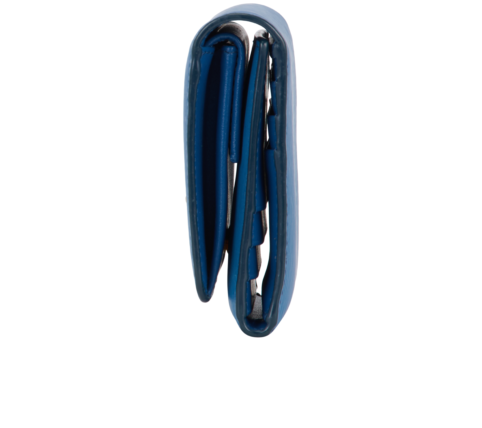 Prada Compact Wallet, &pound;150, Accessories, Blue, Leather, Bottom view